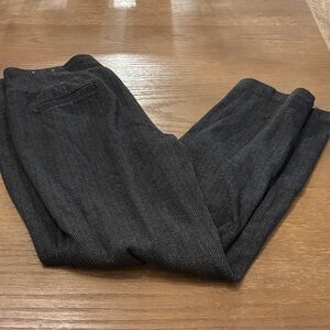 Charter Club Women's Dark Gray Herringbone Pants